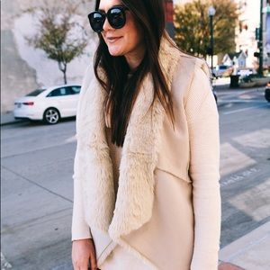 LOFT Faux Fur Reversible Vest